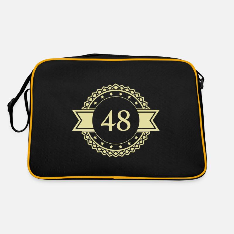 48 Emblème numérique Sac Retro