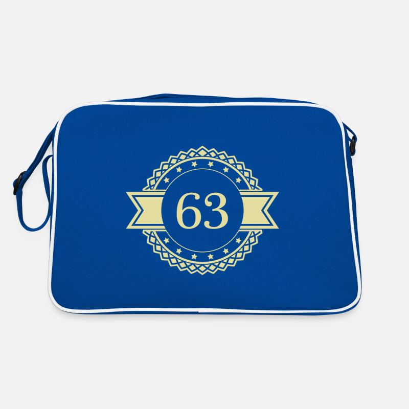 63 Emblème numérique Sac Retro