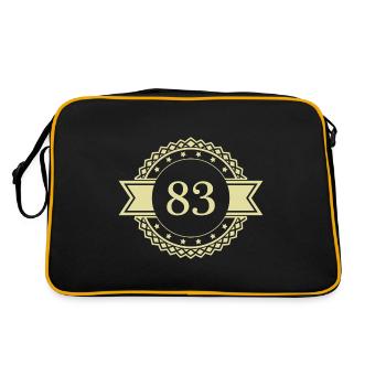 83 Emblème numérique - Sac Retro - noir/or - Dos
