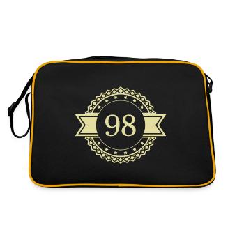 98 Number Emblem - Retro Bag - black/gold - Back