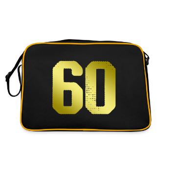60 Number jersey - Retro Bag - black/gold - Back