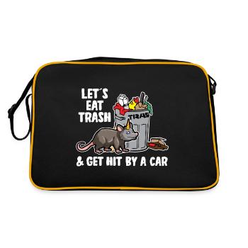 Conception d’opossum pour les fans d’opossum et les fans d’opossum - Sac Retro - noir/or - Dos