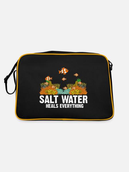 Plongeurs en eau salée Plongée Biologiste marin Sea Ozea - Sac Retro - noir/or - Dos