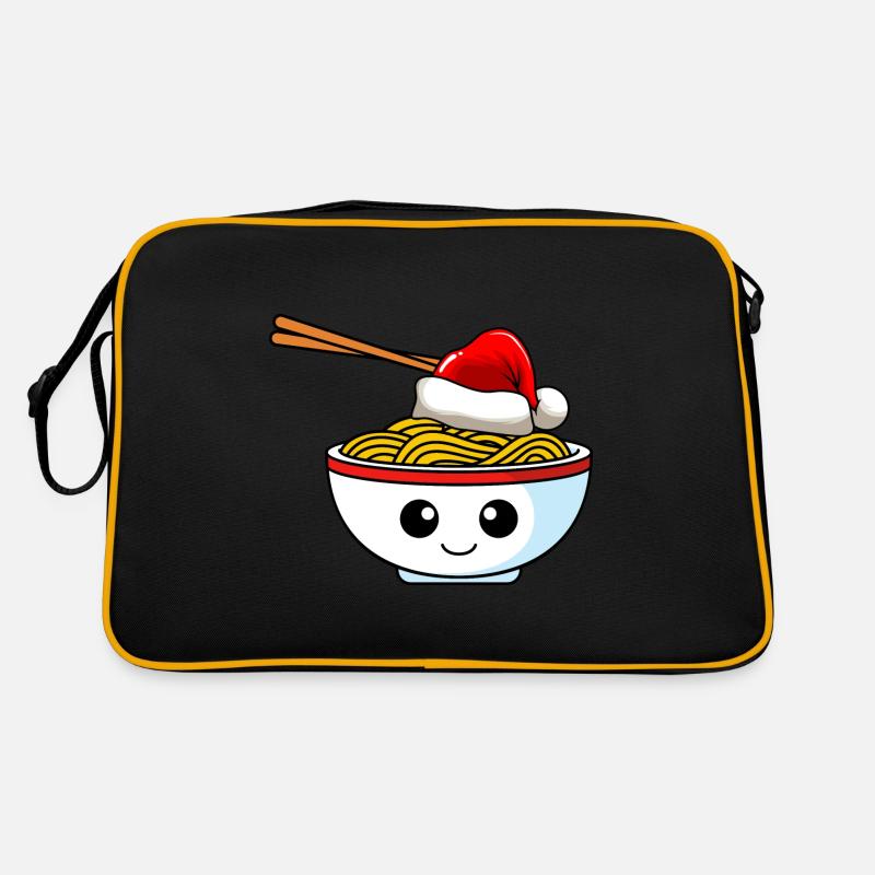 Nouilles Noël Comic Noël - Sac Retro - noir/or
