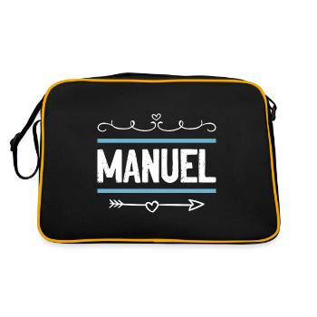 Manuel - Retro Bag - black/gold - Back