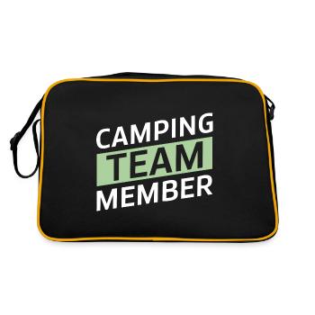 Équipe de camping - Sac Retro - noir/or - Dos