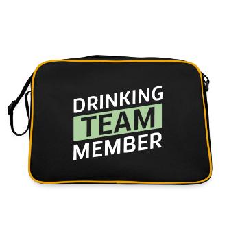 Drinking Team - Retro Bag - black/gold - Back