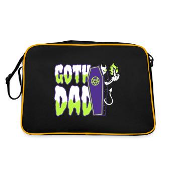 Papa gothique - Sac Retro - noir/or - Dos