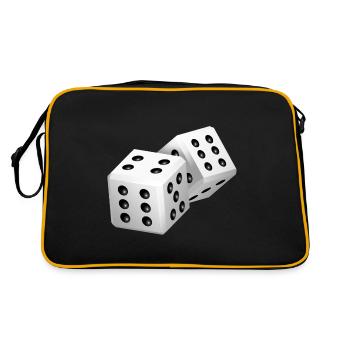 Two dice - Retro Bag - black/gold - Back