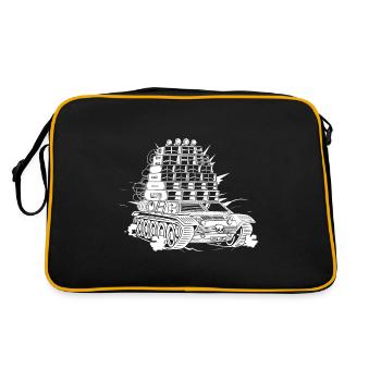 Rave Army Sound System - Sac Retro - noir/or - Dos
