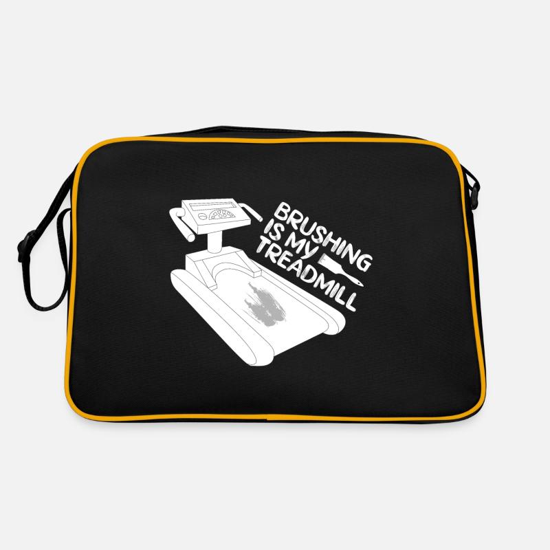 Funny Artist Painter Brushing My Treadmill Draw Retro Tasche