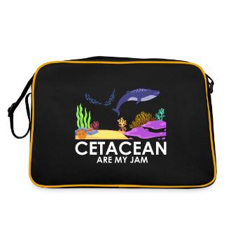 Zooologist Marine Biologist Marine Biology - Retro Bag - black/gold - Back