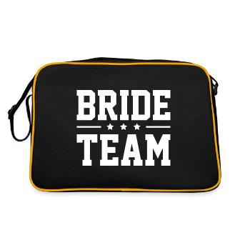 Équipe de la mariée - Sac Retro - noir/or - Dos