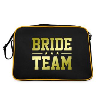 Équipe de la mariée - Sac Retro - noir/or - Dos