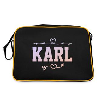 Karl - Retro Bag - black/gold - Back
