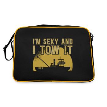 Schlepper Schleppboot Tug Life - Sac Retro - noir/or - Dos