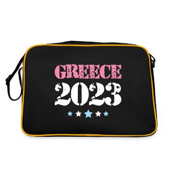 Grèce 2023 - Sac Retro - noir/or - Dos