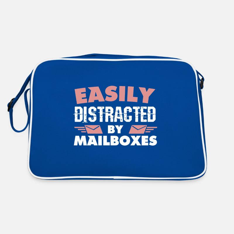 Postman Easily Distracted By Mailboxes Retro Bag