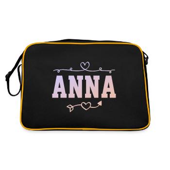 Anna - Retro Bag - black/gold - Back