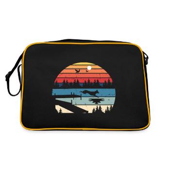 Dock Diving Design for Dog Jumping and Dock Dog - Retro Bag - black/gold - Back