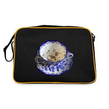 Cup with coffee grounds - Retro Bag - black/gold - Back