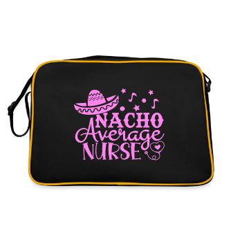 Nourriture mexicaine Cinco de Mayo Infirmière - Sac Retro - noir/or - Dos