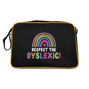 Dyslexia Interventionist for Dyslexia - Retro Bag - black/gold - Back