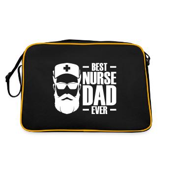 Meilleur père infirmier de tous les temps - Infirmière soignante - Sac Retro - noir/or - Dos
