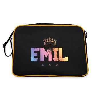 Emil - Retro Bag - black/gold - Back