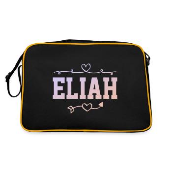 Élie - Sac Retro - noir/or - Dos