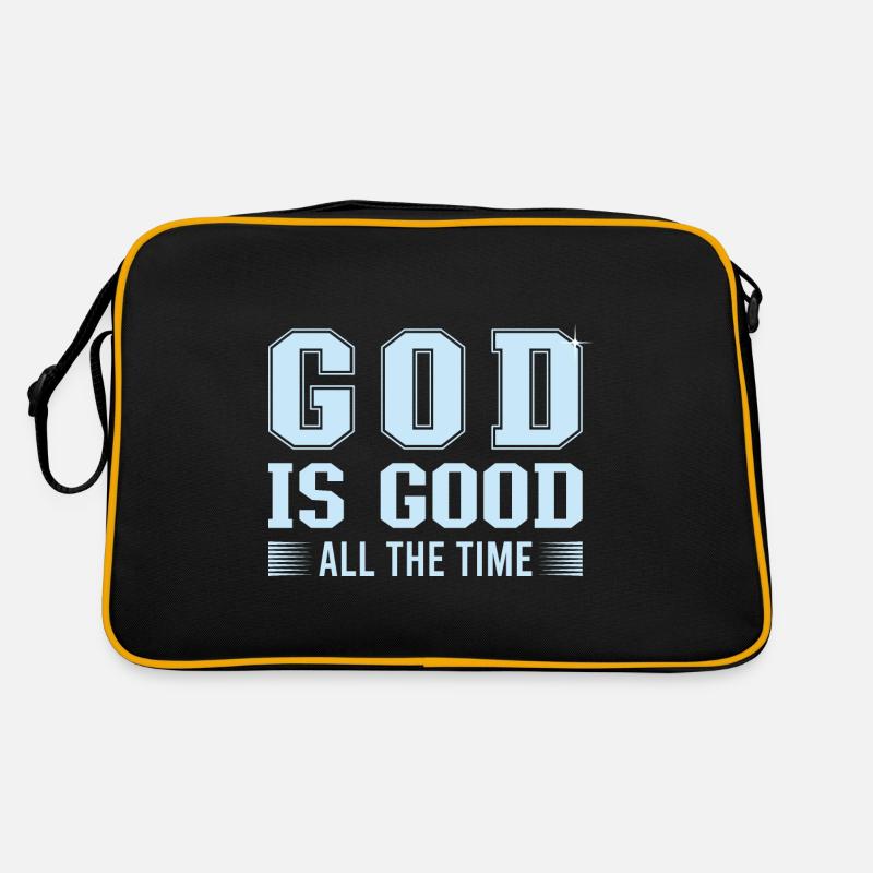 Gott ist Gut Kirche Glaube Christentum Heilig Retro Tasche