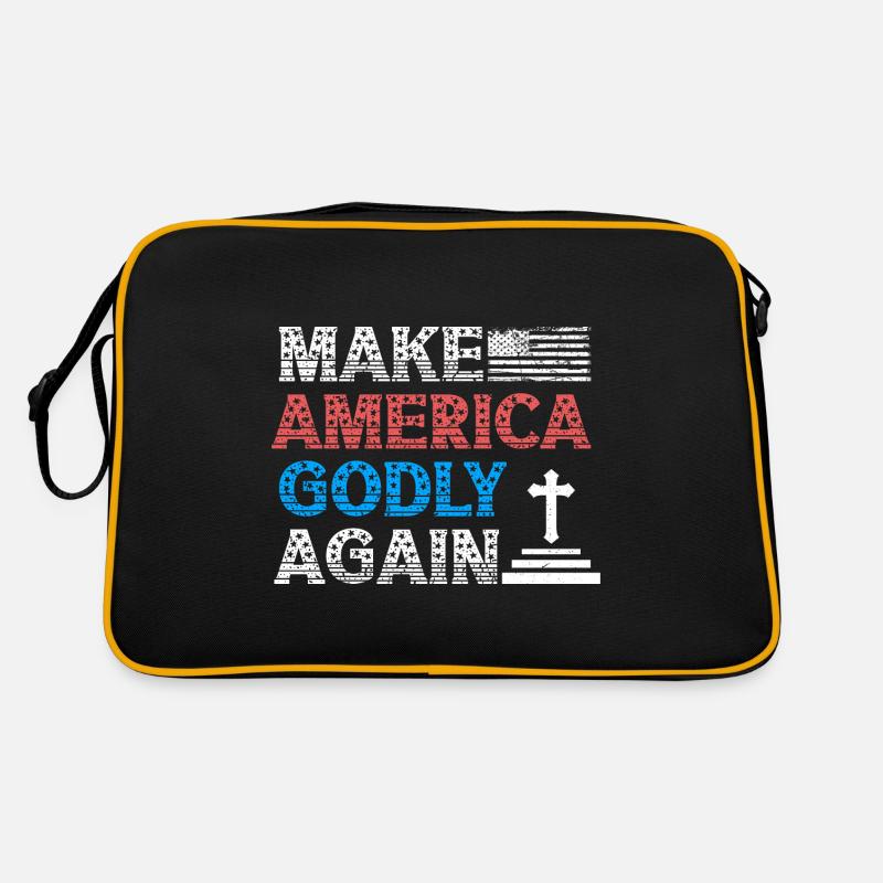Make America Godly Again Liebe Gottes Glaube Retro Tasche