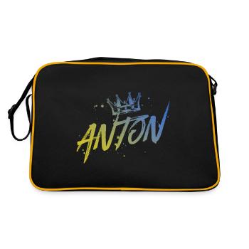 Anton - Retro Bag - black/gold - Back