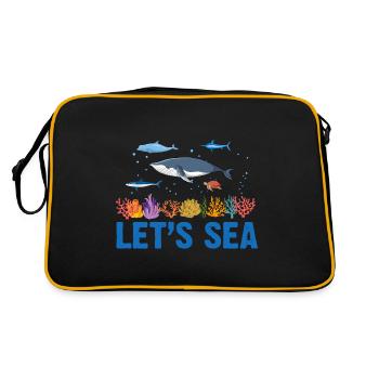 Océan Mer Biologiste Marin Biologie Marine Biologie Biologie Biologie - Sac Retro - noir/or - Dos