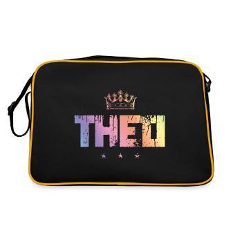 Theo - Retro Bag - black/gold - Back