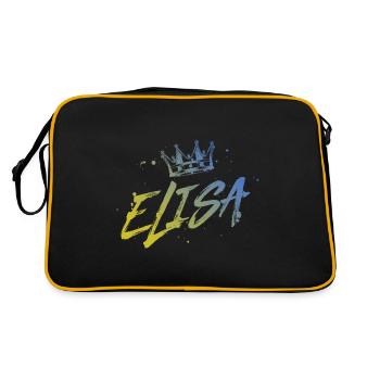 TEST ELISA - Sac Retro - noir/or - Dos