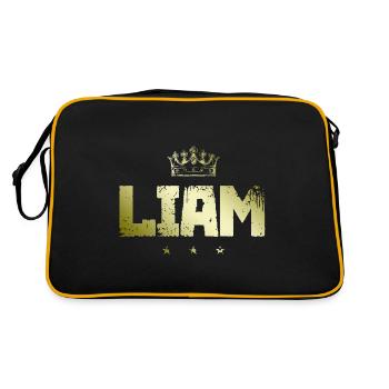 Liam - Retro Bag - black/gold - Back