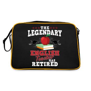 The Legendary English Teacher Has Retired - Professeur - Sac Retro - noir/or - Dos