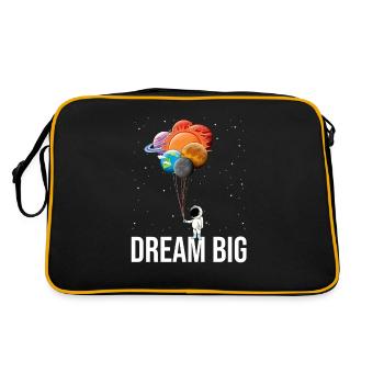 Dream Big - Espace et astronautes - Sac Retro - noir/or - Dos
