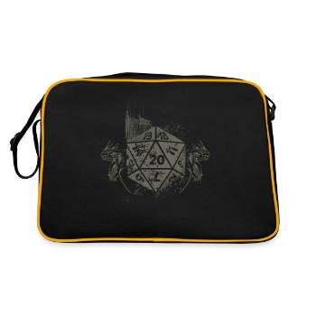 Dragons Vintage D20 Dice Tabletop RPG - Retro Bag - black/gold - Back
