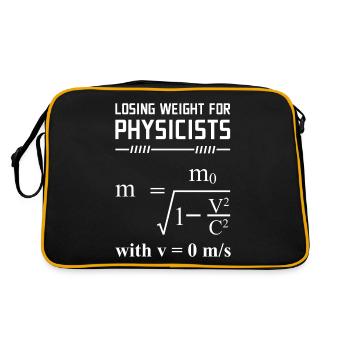 Theoretischer Physiker Physik lustige Geschenkidee - Retro Tasche - Schwarz/Gold - Hinten
