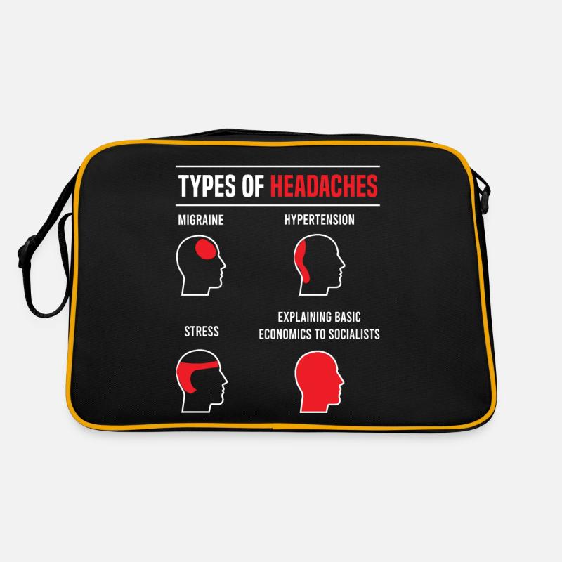 Types de maux de tête - économie de base dicton drôle Sac Retro