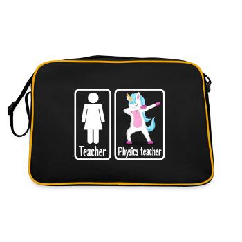 Professeur de physique physicienne - Sac Retro - noir/or - Dos