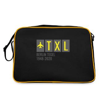 CODE de l’aéroport de TXL Berlin Tegel Allemagne - Sac Retro - noir/or - Dos