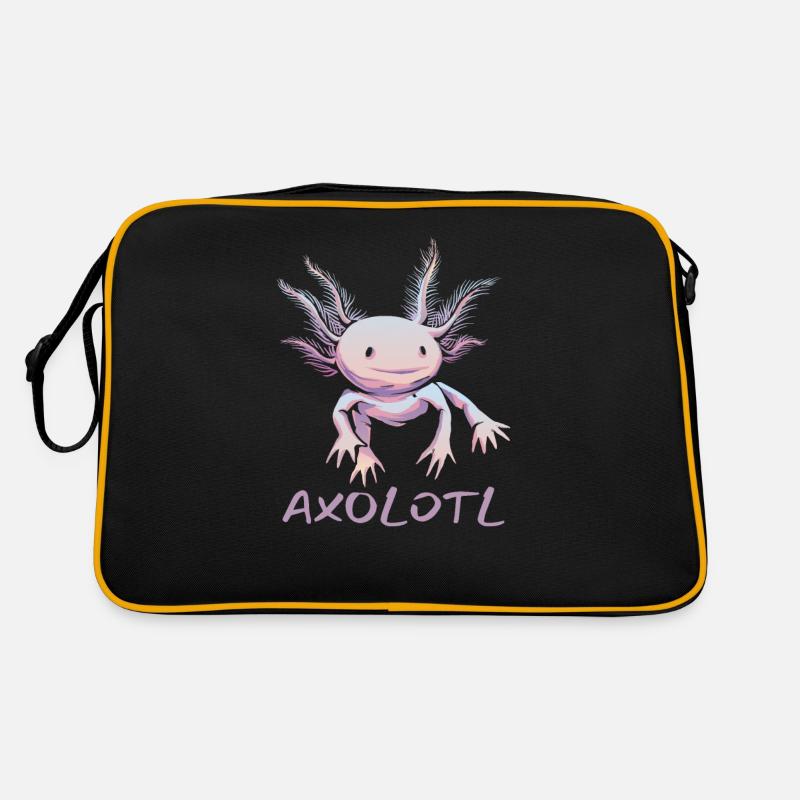 Axolotl Liebhaber Geschenk Retro Tasche