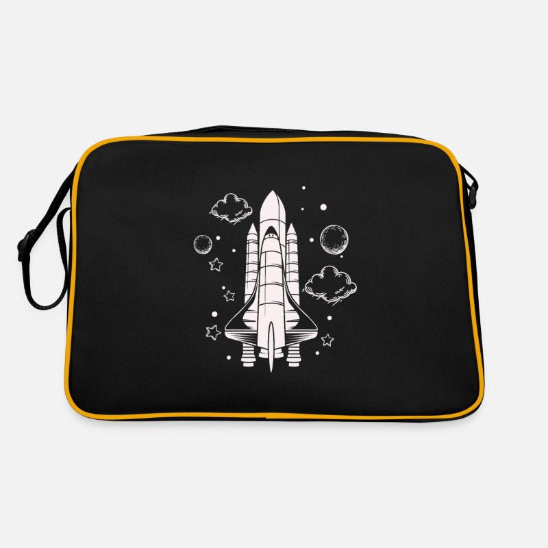 Vaisseau spatial - Astronaute spatial de fusée Sac Retro