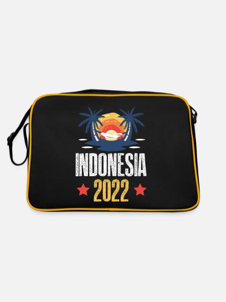 Indonesia 2022 - Retro Bag - black/gold - Back
