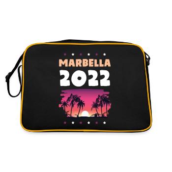Marbella 2022 - Retro Tasche - Schwarz/Gold - Hinten