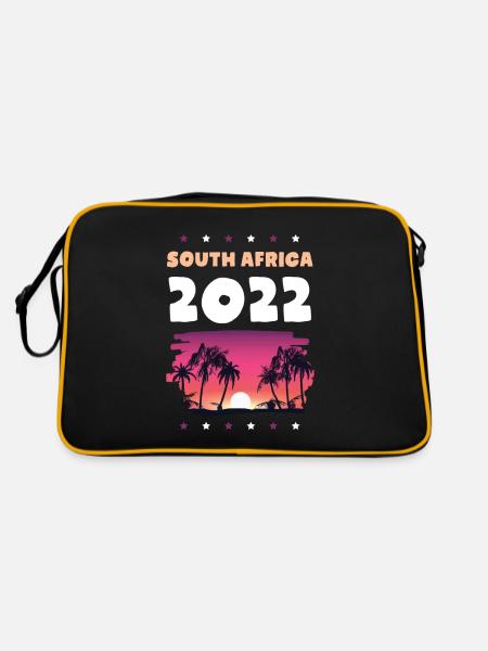 South Africa 2022 - Retro Bag - black/gold - Back
