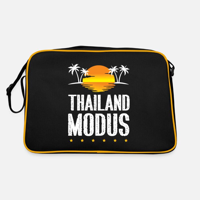 Mode Thaïlande - Sac Retro - noir/or